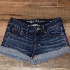 American Eagle Shortie Denim Shorts
